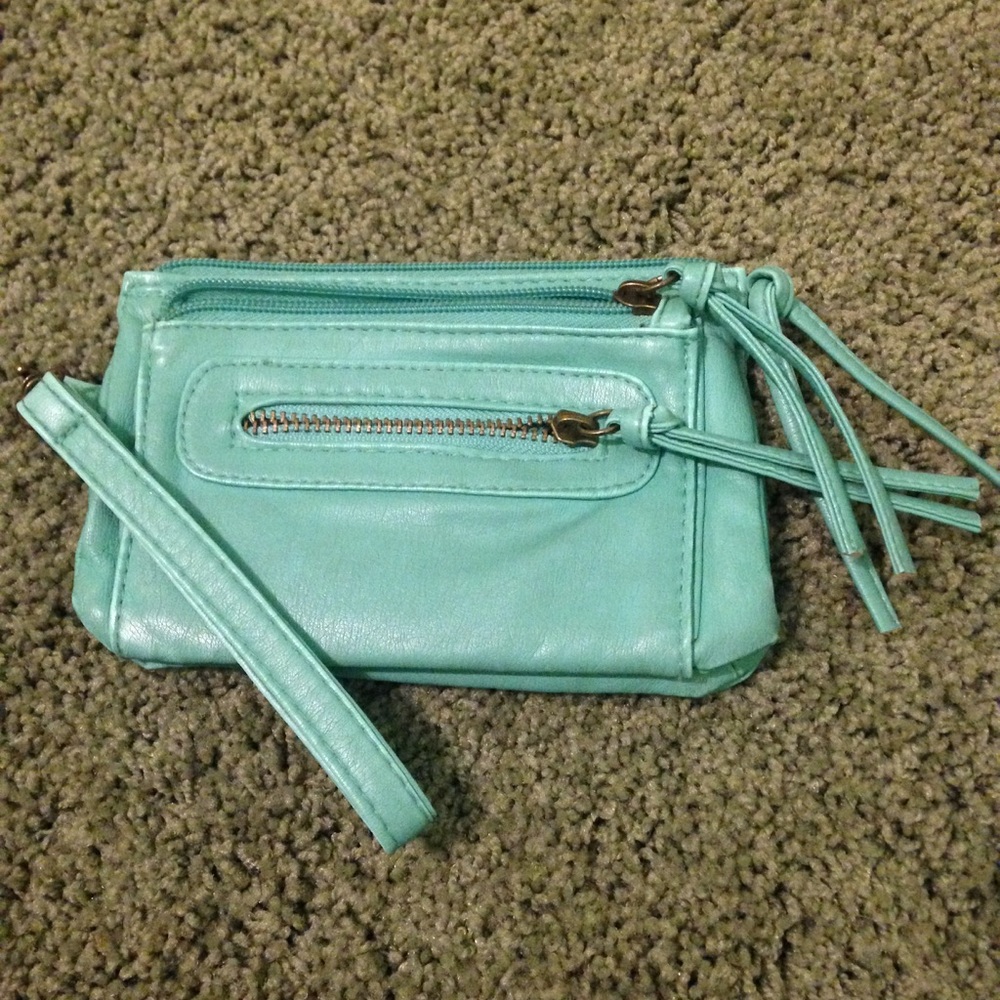 Teal Wrist Bag